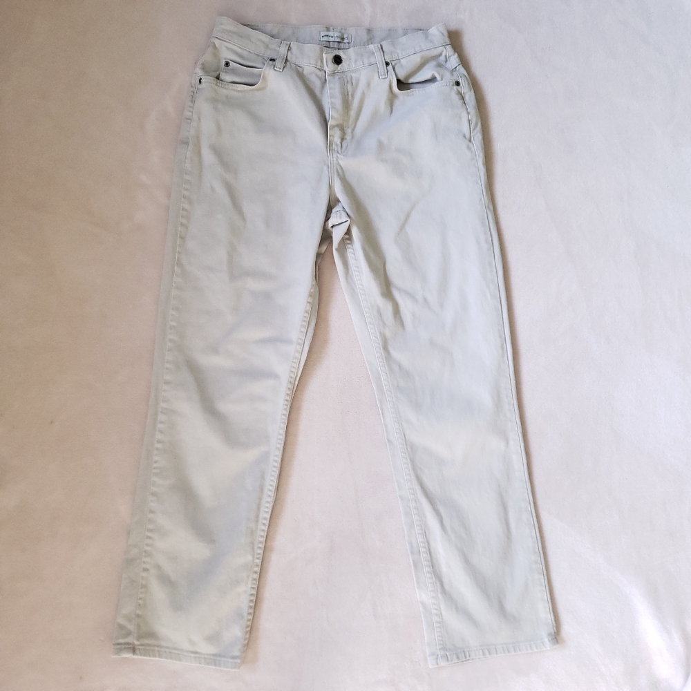 Riders Beige Straight Leg High Rise Relaxed Jeans 130180L